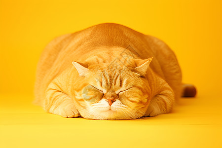睡觉的橘猫图片