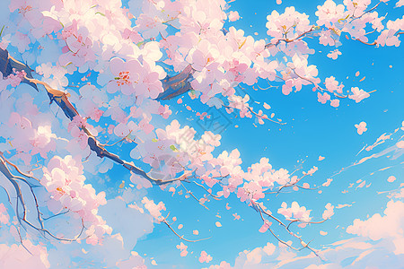 樱花盛放的梦幻之景图片