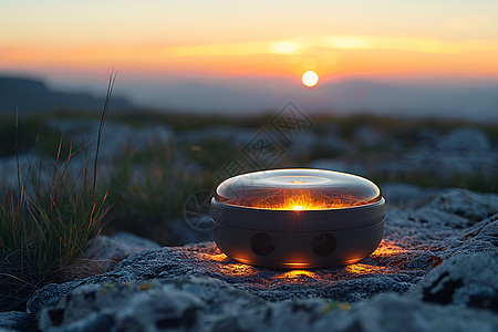 荒原里的太阳灯图片