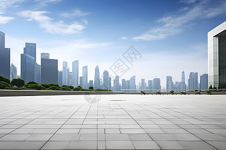 天空下的城市风景图片