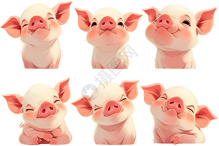 可爱小猪的表情图片