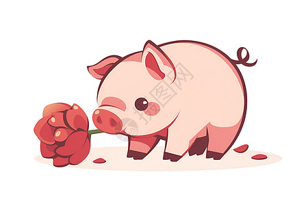 粉色的猪猪图片