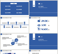 蓝色大气商务企业宣传PPT模板ppt文档