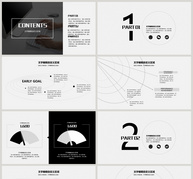 黑白极简工作总结ppt模板ppt文档