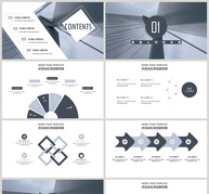 灰色大气企业宣传PPT模板ppt文档