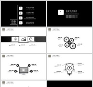 黑白简约欧美风工作汇报ppt模板ppt文档