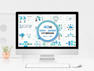 互联网组织框架PPT图表合集图片