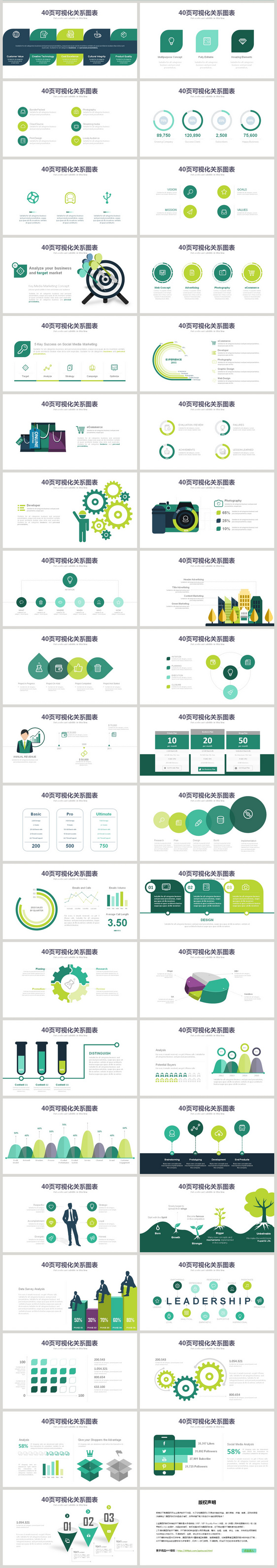 沉稳关系信息可视化图表集