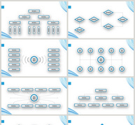 简约组织架构图模版PPTppt文档