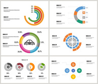 环形图PPT图表合集ppt文档