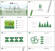 绿色农业生态ppt模板ppt文档