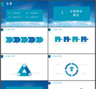 账务业绩报告PPT模板ppt文档