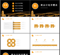 黑金风房地产商业计划书PPT模板ppt文档