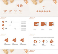 食品安全宣传PPT模板ppt文档