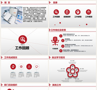 简约岗位述职报告PPT模板ppt文档