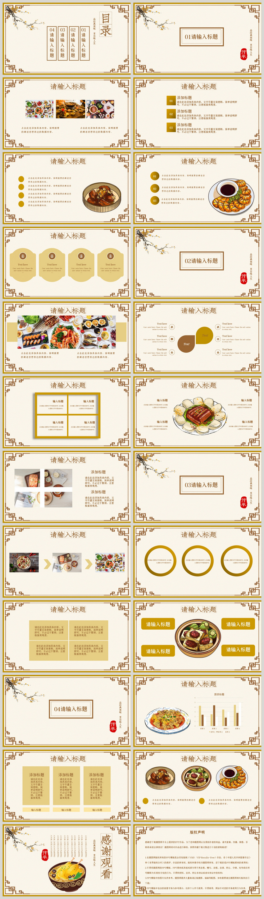 美食餐饮ppt模板