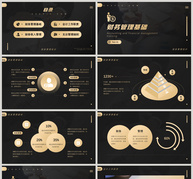 黑金简约会计财务管理培训PPT模板ppt文档
