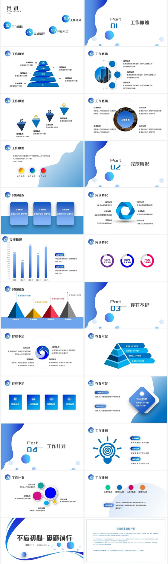 年终工作述职报告PPT模板