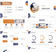 简约几何营销复盘报告工作总结年终总结计划ppt文档