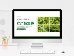绿色农业产品宣传推广PPT模板
