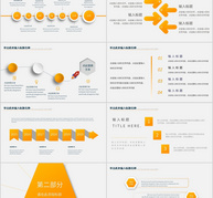 黄色简约商务PPT模板ppt文档