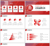 红色大气商业计划书动态PPT模板ppt文档