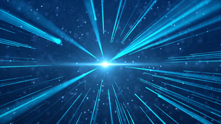 超唯美蓝色光线汇聚[如诗般]视频模板下载