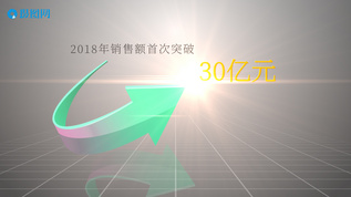 公司业绩销售成绩年终总结数据柱状图金额展示特效模板视频素材