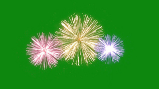 烟花绽放绿幕抠像特效素材4k[选题]视频模板下载