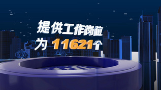 大气城市数据文字片头视频素材