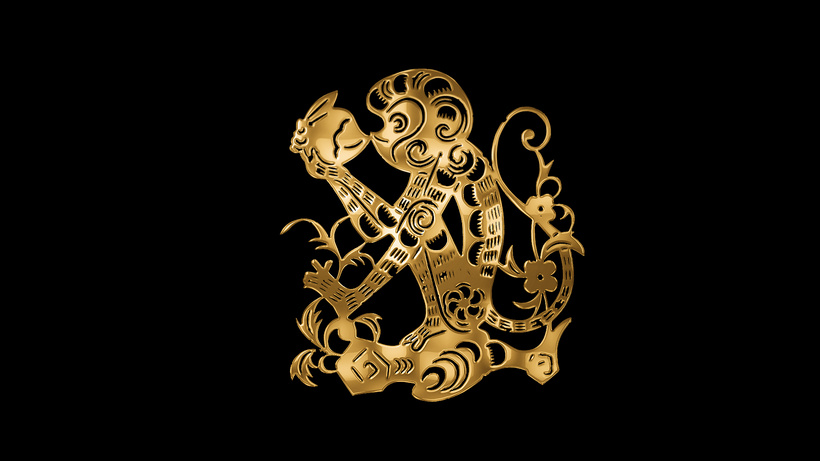 金色十二生肖申猴属龙mov