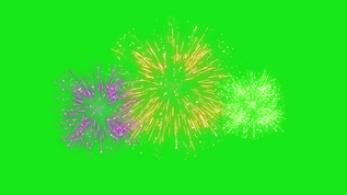 烟花绽放绿幕抠像特效素材4k[选题]视频模板下载