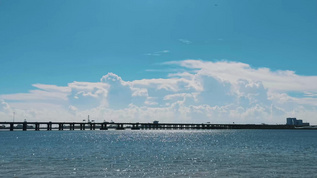 夏季海边自然风景空镜视频素材