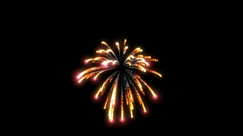 透明通道单个烟花素材选题mov