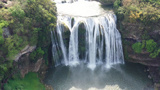 贵州黄果树大瀑布航拍视频视频素材