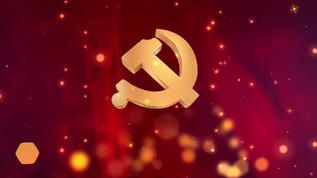 大气党徽党政机关晚会背景[办公用房]视频模板下载