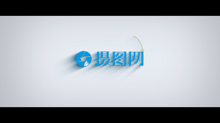 LOGO片头明亮图形旋转长阴影子标志动画AE模板下载视频素材