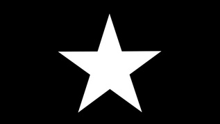 特效黑白五角星放大透明通道背景视频视频模板下载