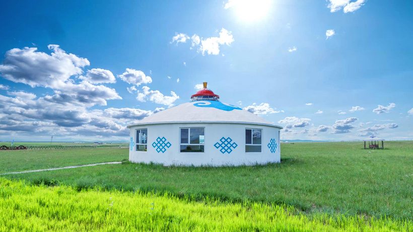 内蒙古草原蒙古包巴尔虎mp4