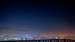 8K成都夜景星空视频素材