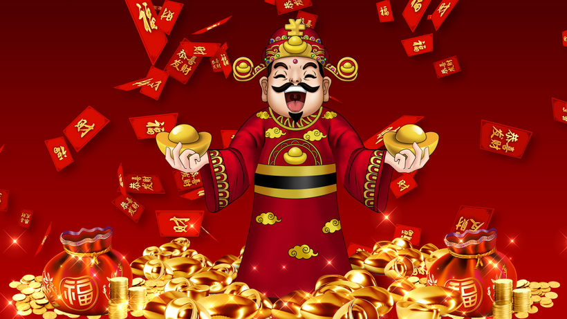 财神爷发红包转钱mp4