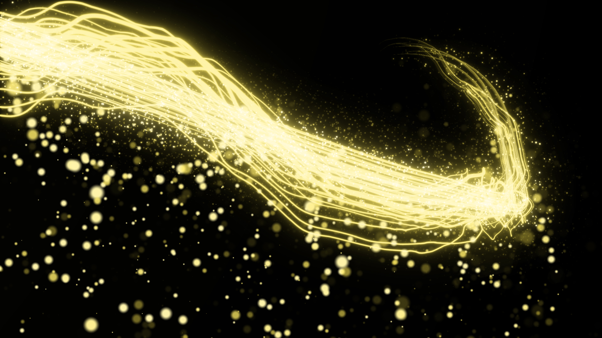 粒子缠绕线条视频