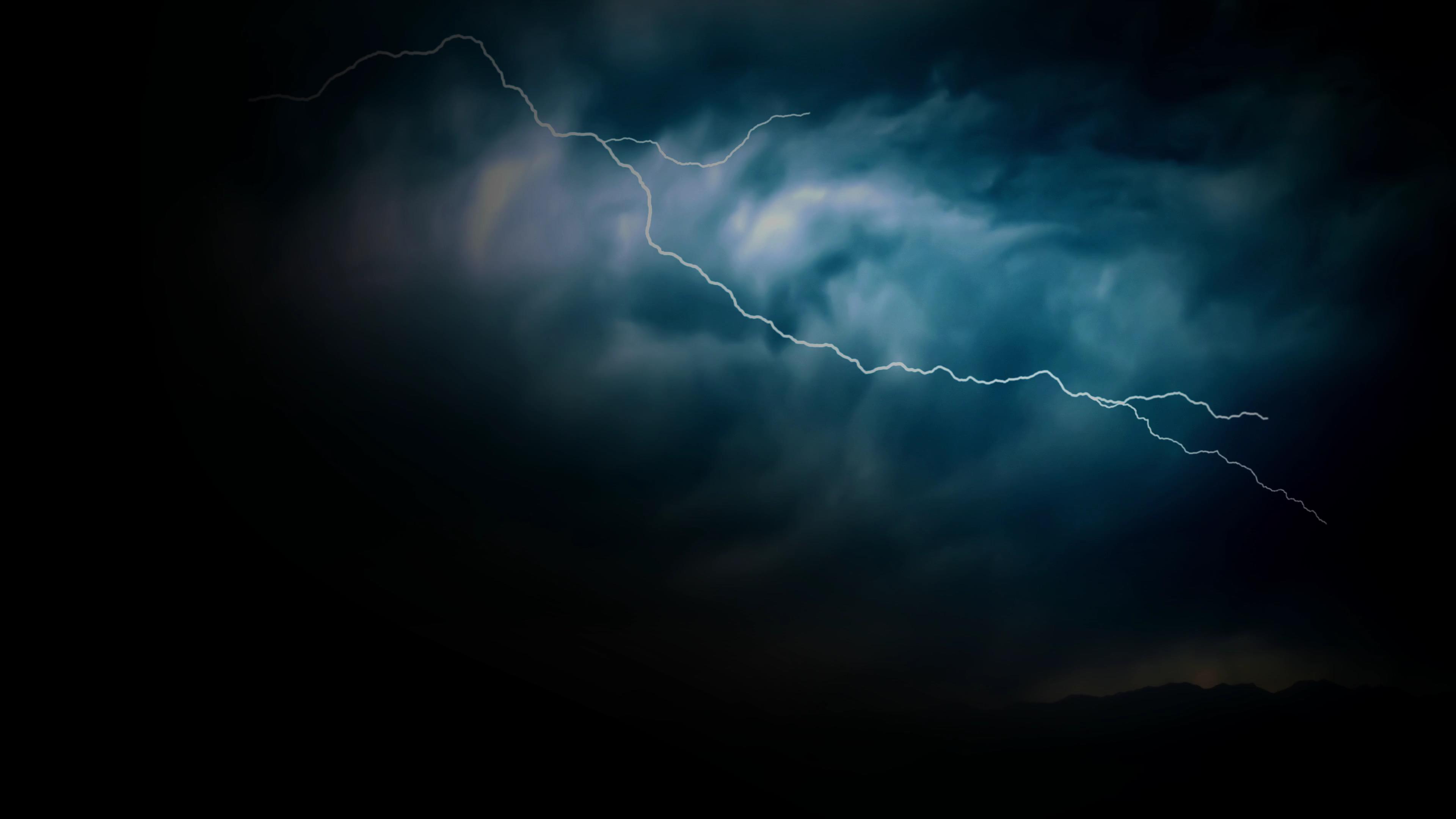 雷电暴雨视频