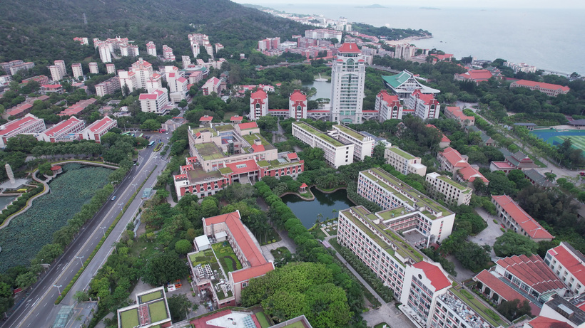 54k航拍厦门大学教学楼建筑福建师范大学mp4