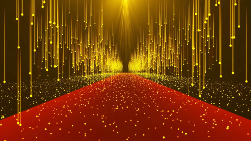 4k红毯粒子走廊舞台背景ae模板