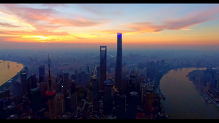 日出上海视频素材
