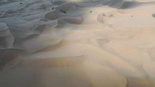 沙漠风光宁夏沙坡头航拍4K视频视频素材