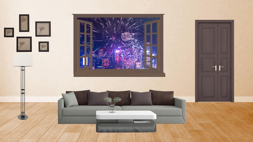 4k小品客厅背景视频素材客卧aep