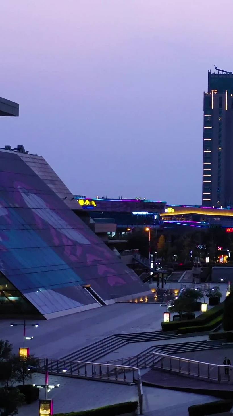 苏州园区金鸡湖夜景十全街mp4