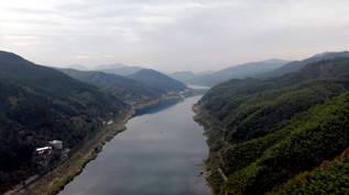 4K航拍湖南湘江风光视频素材